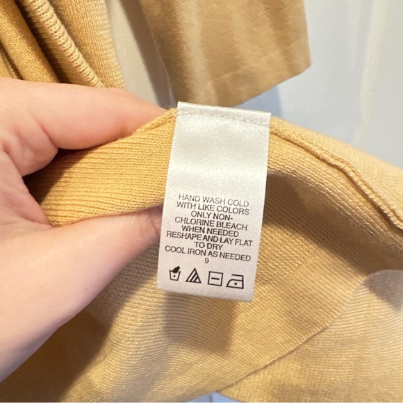 Vintage Tan Hampshire Studio Shirt and Cardigan Set - Size Medium - Picture 12 of 15